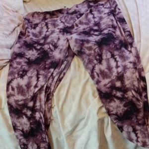 Purple Tie-dye leggings